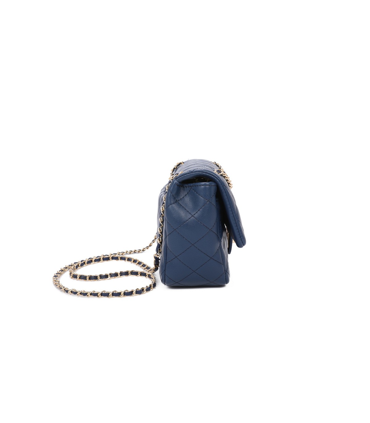 T11505 - Bolso rectangular con bandolera y asa de cadena cierre de pestillo