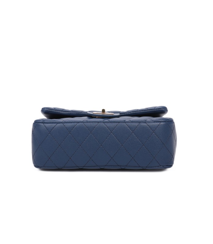 T11505 - Bolso rectangular con bandolera y asa de cadena cierre de pestillo