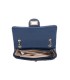 T11505 - Bolso rectangular con bandolera y asa de cadena cierre de pestillo