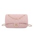 T11505 - Bolso rectangular con bandolera y asa de cadena cierre de pestillo
