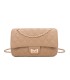 T11505 - Bolso rectangular con bandolera y asa de cadena cierre de pestillo