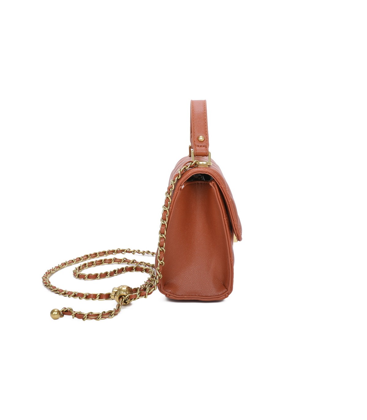 T11507 - Bolso con cierre de pestillo bandolera y asa de mano