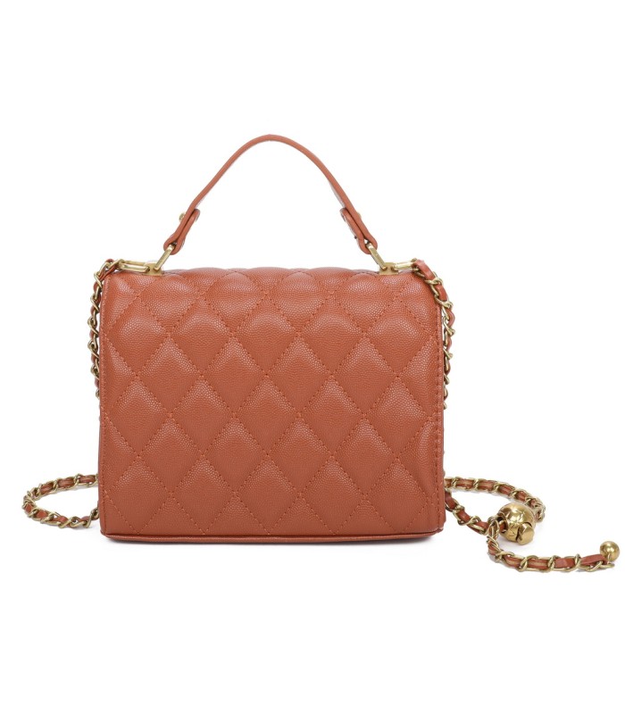 T11507 - Bolso con cierre de pestillo bandolera y asa de mano