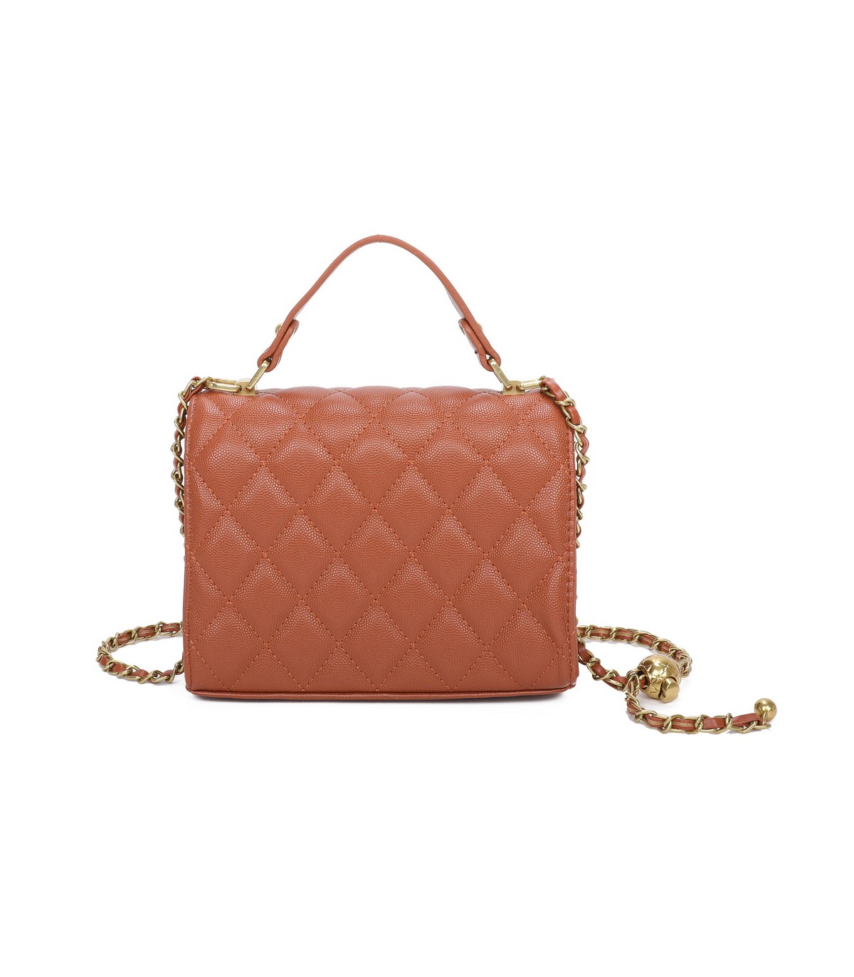 T11507 - Bolso con cierre de pestillo bandolera y asa de mano