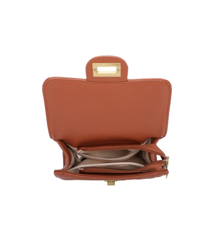 T11507 - Bolso con cierre de pestillo bandolera y asa de mano