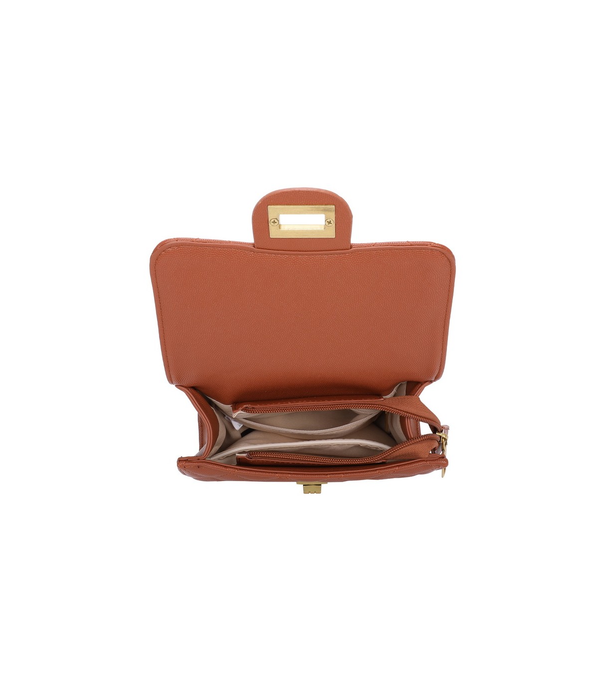 T11507 - Bolso con cierre de pestillo bandolera y asa de mano