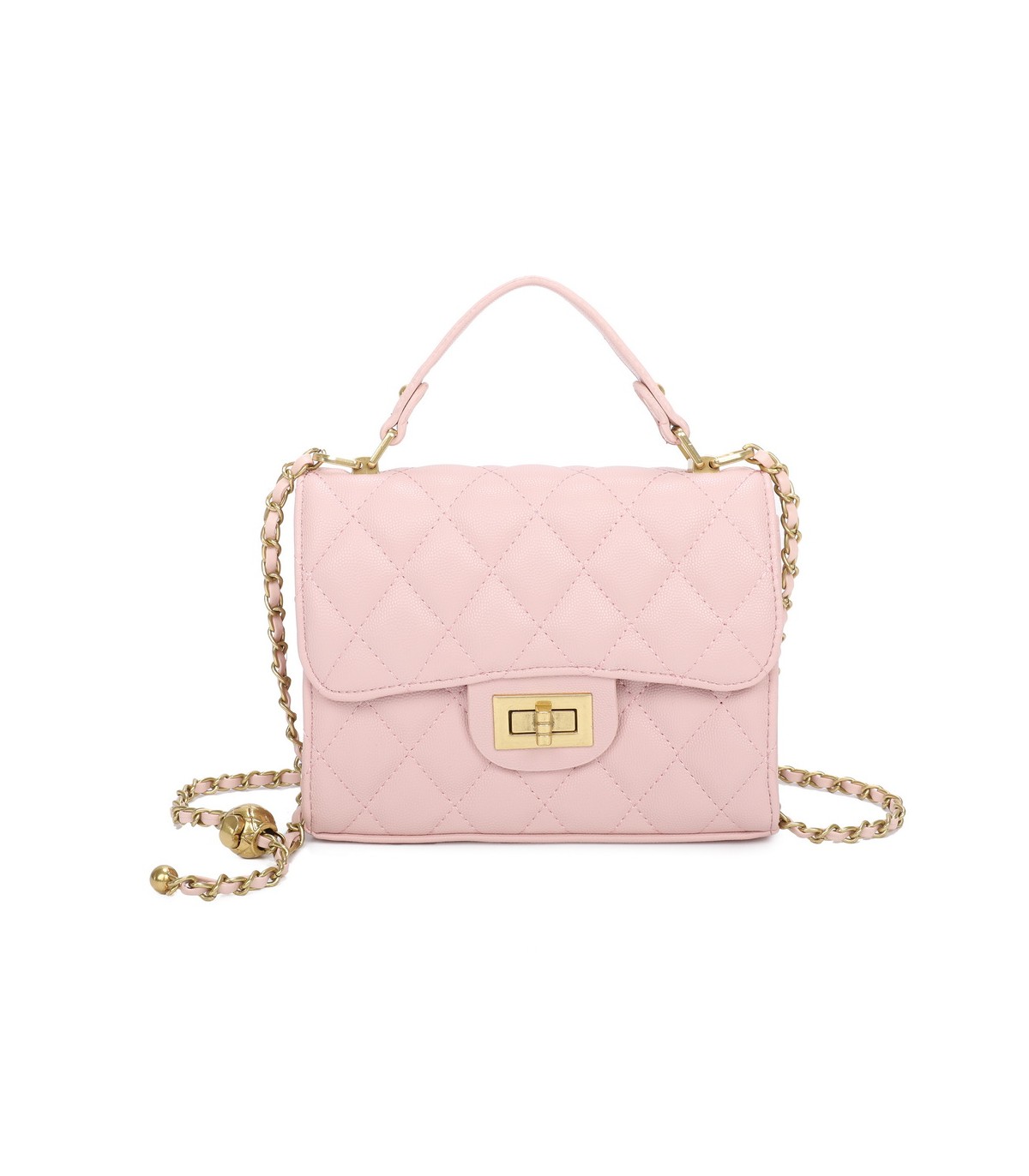 T11507 - Bolso con cierre de pestillo bandolera y asa de mano