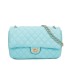 T11485 - Bolso bandolera y de hombro estilo baguette con cierre de pestillo y cadena dorada
