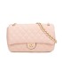 T11485 - Bolso bandolera y de hombro estilo baguette con cierre de pestillo y cadena dorada