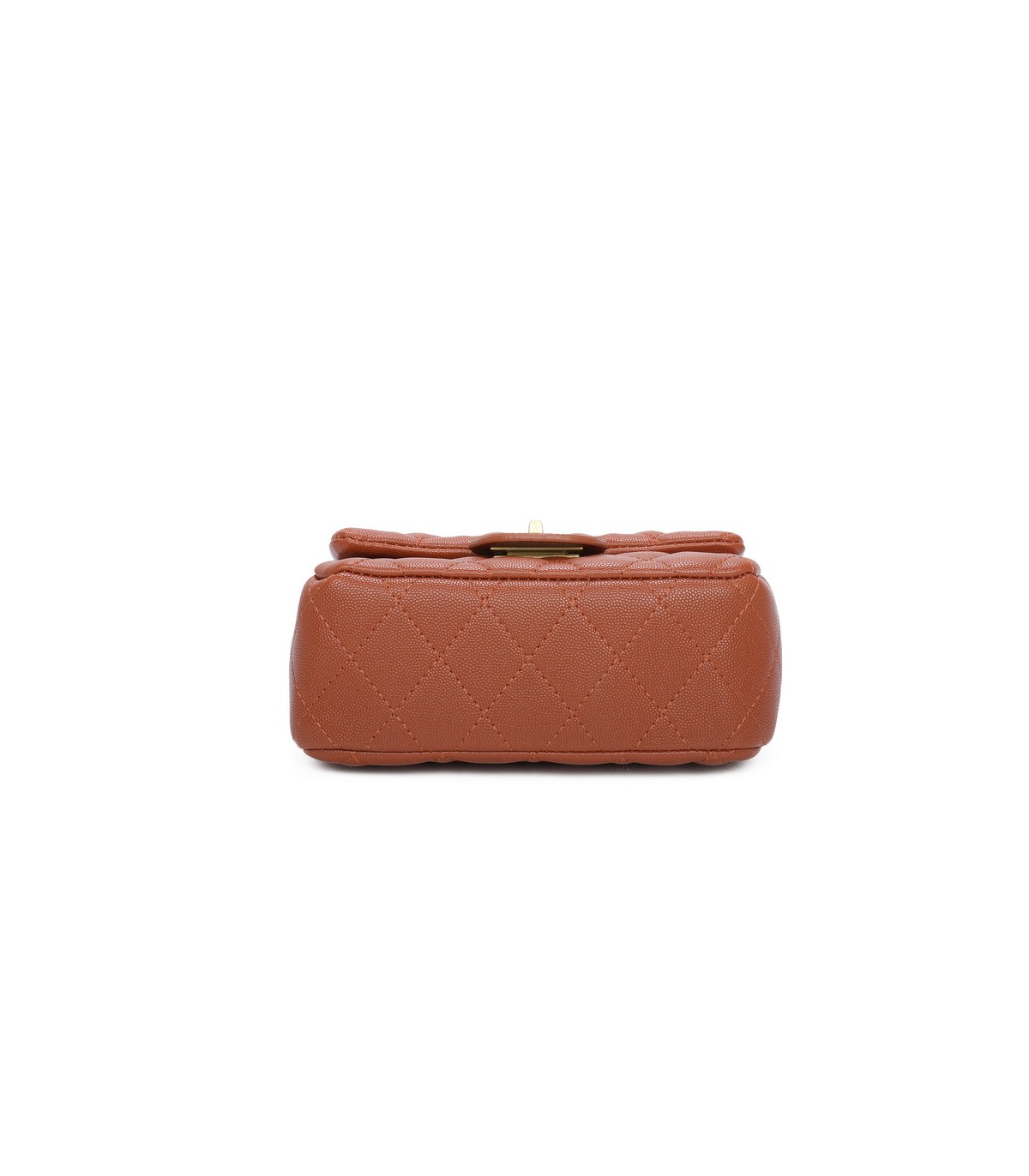 T11504 - Bolso bandolera con cadena dorada y cierre de pestillo
