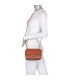 T11504 - Bolso bandolera con cadena dorada y cierre de pestillo