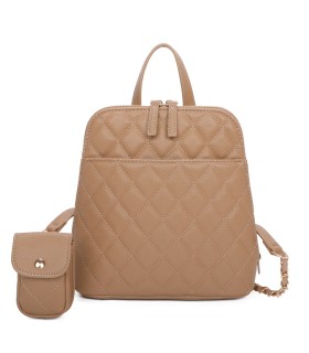 T11509 - Mochila con portamóvil y asa  con bolsillo trasero de cremallera