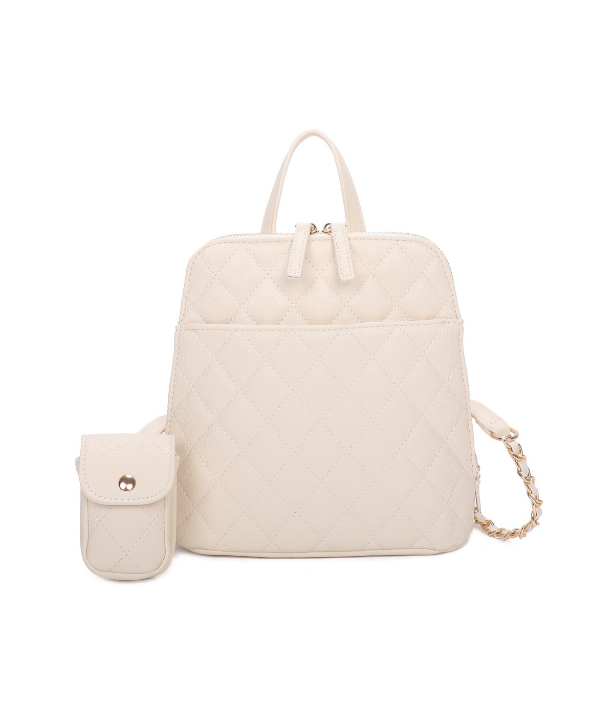 T11509 - Mochila con portamóvil y asa  con bolsillo trasero de cremallera