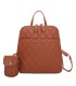 T11509 - Mochila con portamóvil y asa  con bolsillo trasero de cremallera