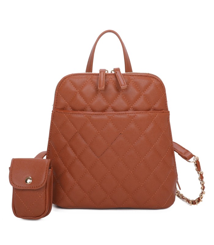 T11509 - Mochila con portamóvil y asa  con bolsillo trasero de cremallera