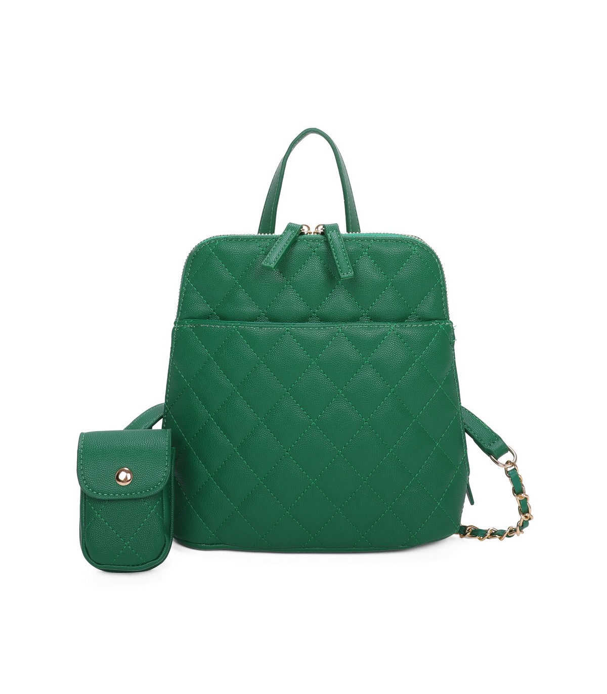 T11509 - Mochila con portamóvil y asa  con bolsillo trasero de cremallera