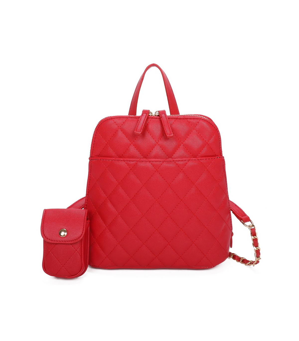 T11509 - Mochila con portamóvil y asa  con bolsillo trasero de cremallera