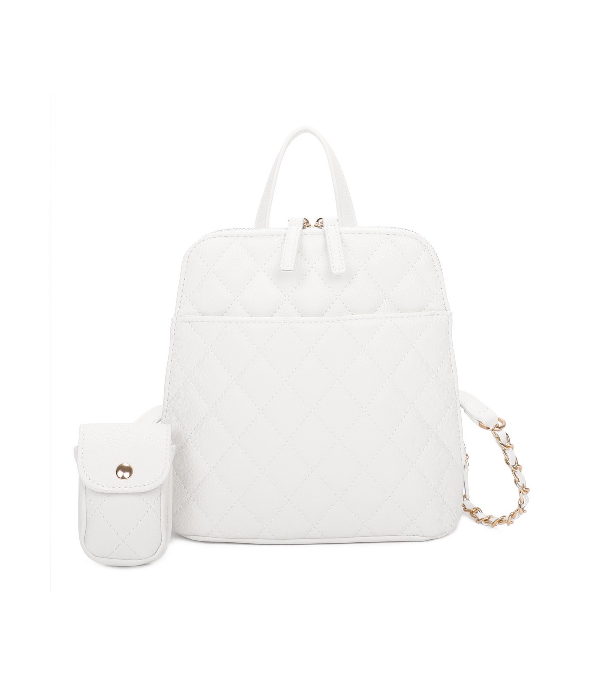 T11509 - Mochila con portamóvil y asa  con bolsillo trasero de cremallera