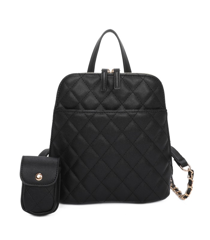 T11509 - Mochila con portamóvil y asa  con bolsillo trasero de cremallera