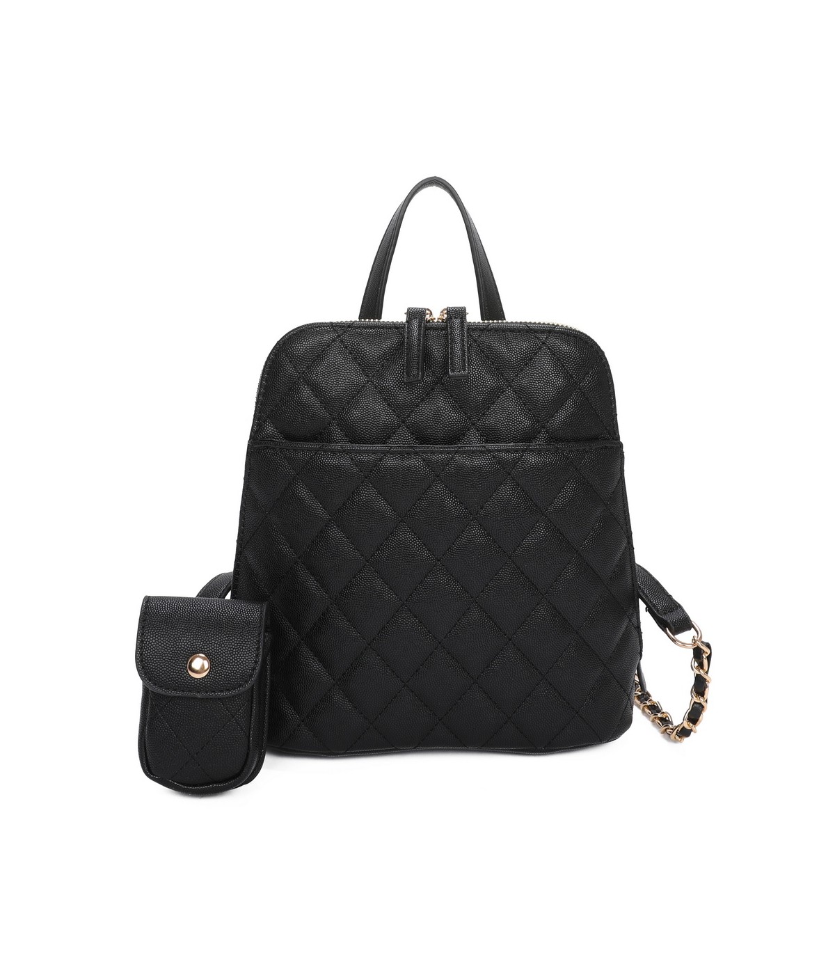 T11509 - Mochila con portamóvil y asa  con bolsillo trasero de cremallera