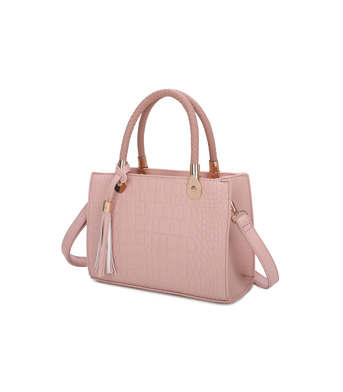 T11417 - Bolso bandolera para mujer con adorno de borla