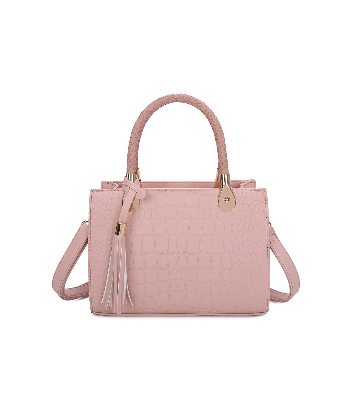 T11417 - Bolso bandolera para mujer con adorno de borla