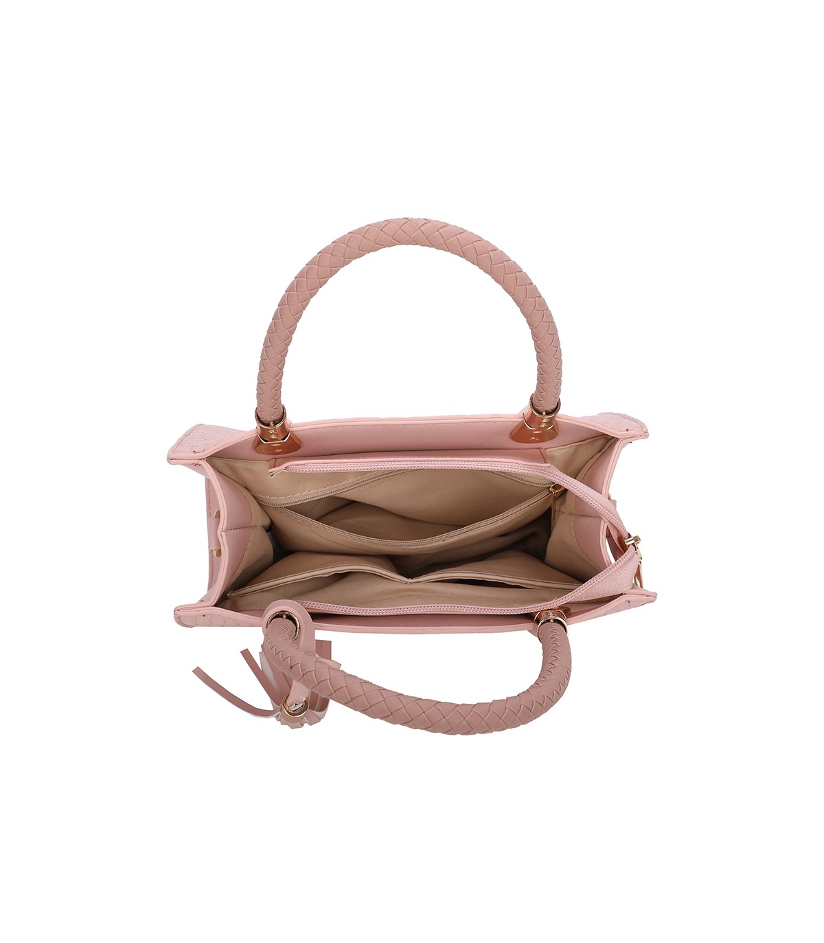 T11417 - Bolso bandolera para mujer con adorno de borla