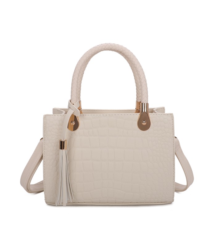 T11417 - Bolso bandolera para mujer con adorno de borla