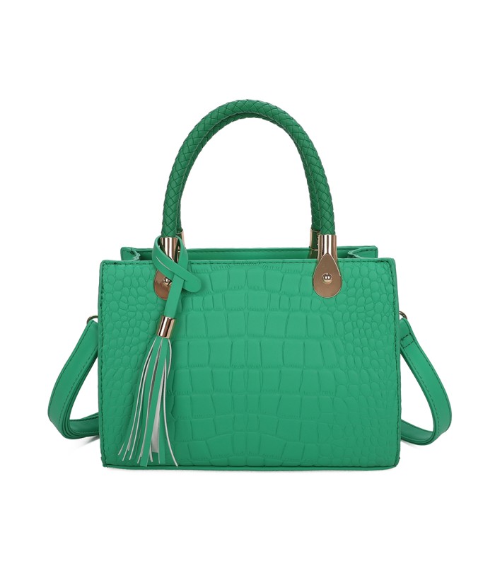 T11417 - Bolso bandolera para mujer con adorno de borla