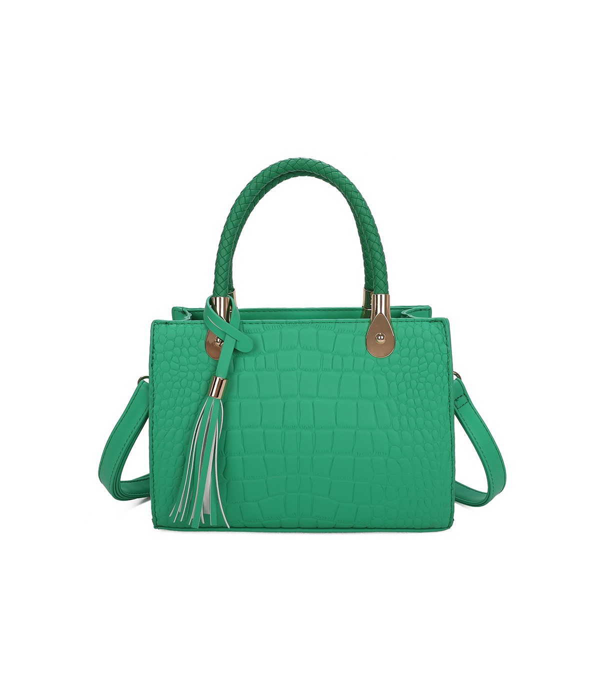 T11417 - Bolso bandolera para mujer con adorno de borla