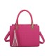 T11417 - Bolso bandolera para mujer con adorno de borla