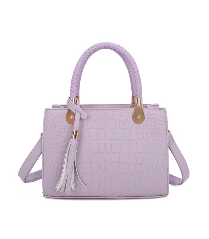 T11417 - Bolso bandolera para mujer con adorno de borla