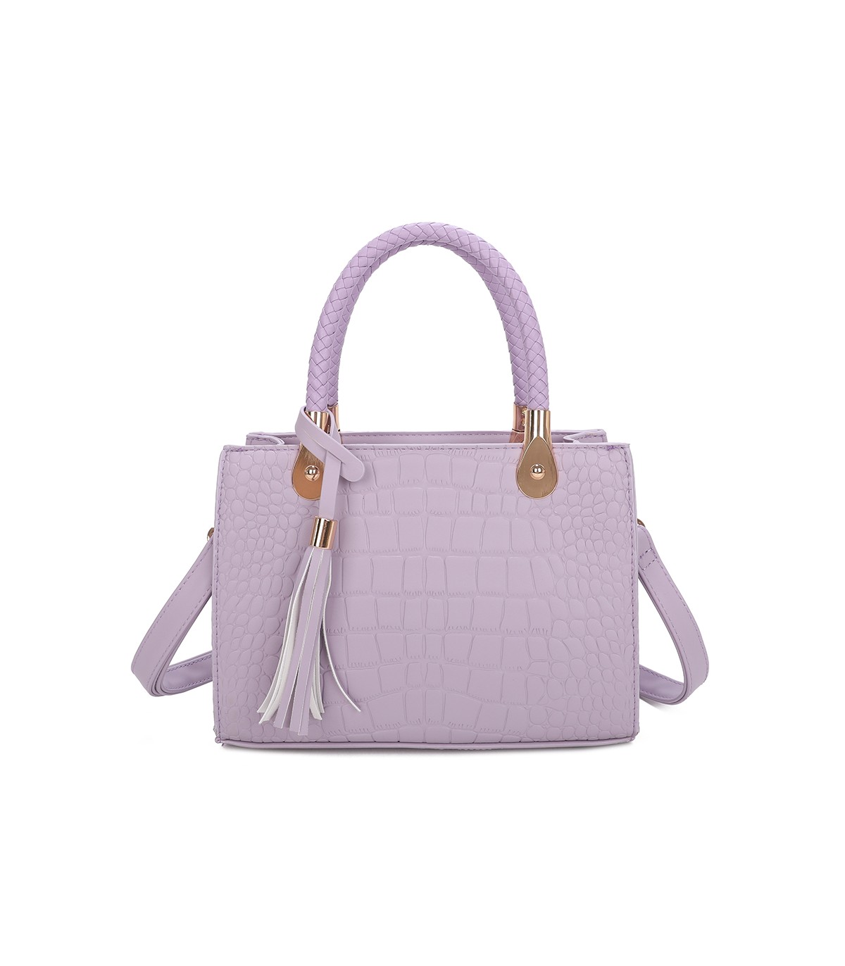 T11417 - Bolso bandolera para mujer con adorno de borla