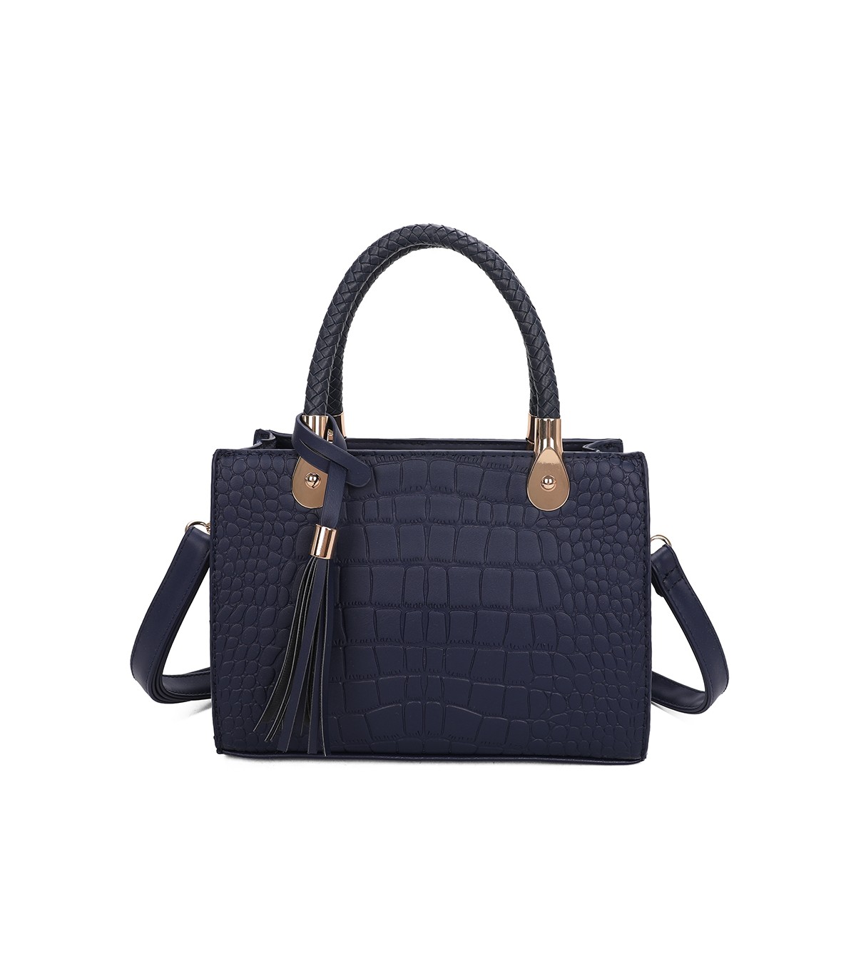 T11417 - Bolso bandolera para mujer con adorno de borla