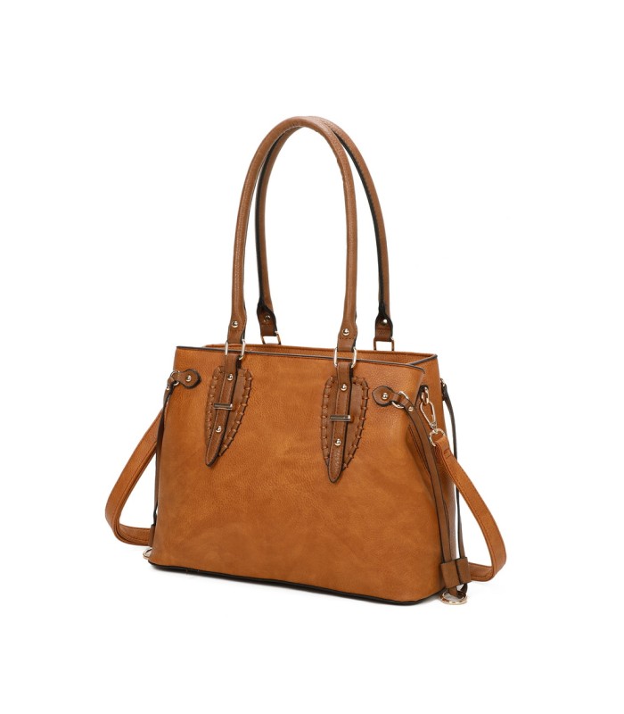 T11535 - Bolso de asa larga con bolsillo trasero con cremallera