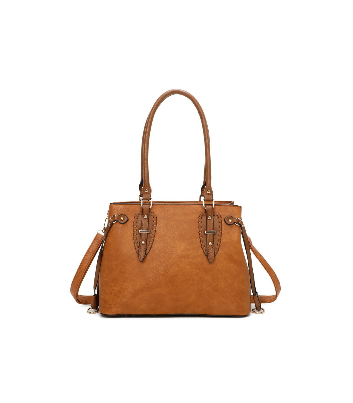 T11535 - Bolso de asa larga con bolsillo trasero con cremallera