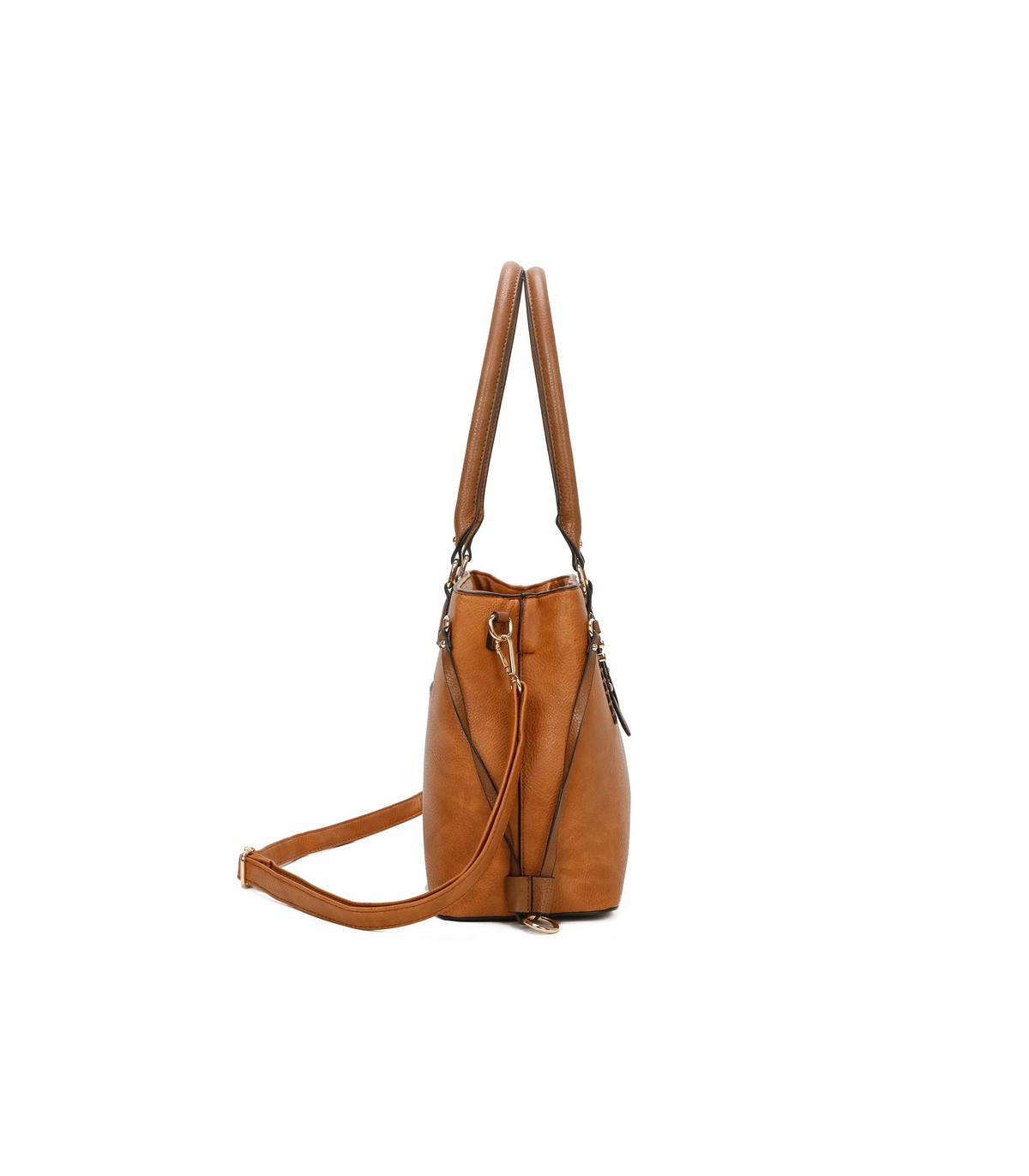 T11535 - Bolso de asa larga con bolsillo trasero con cremallera