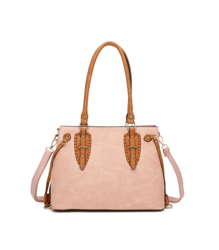 T11535 - Bolso de asa larga con bolsillo trasero con cremallera