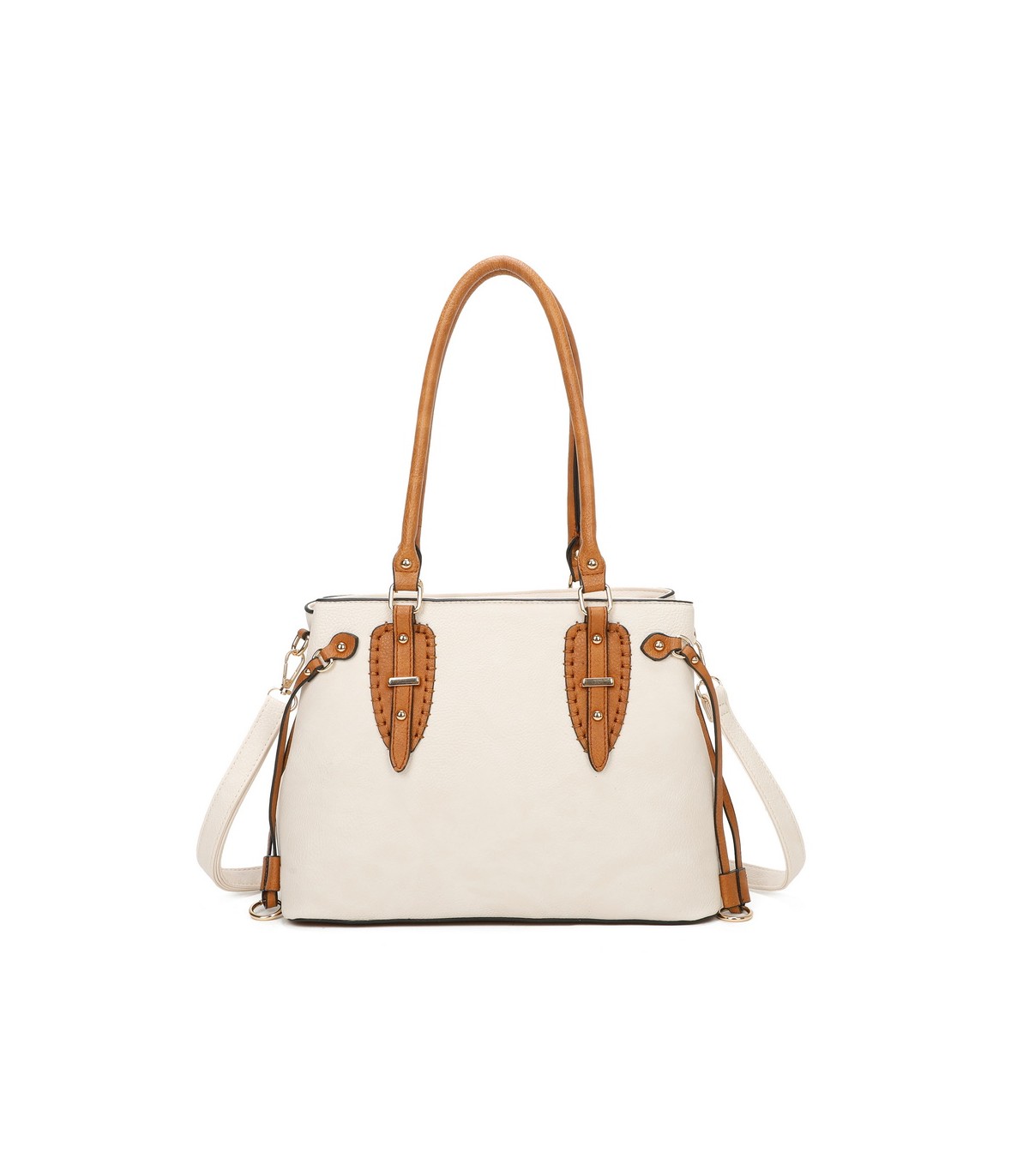 T11535 - Bolso de asa larga con bolsillo trasero con cremallera