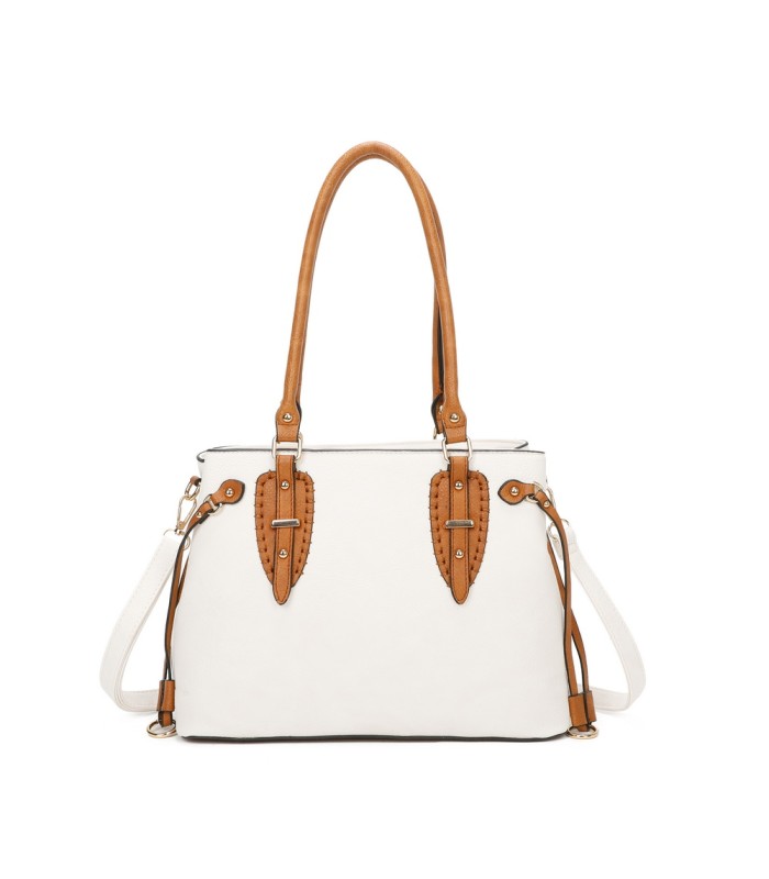 T11535 - Bolso de asa larga con bolsillo trasero con cremallera