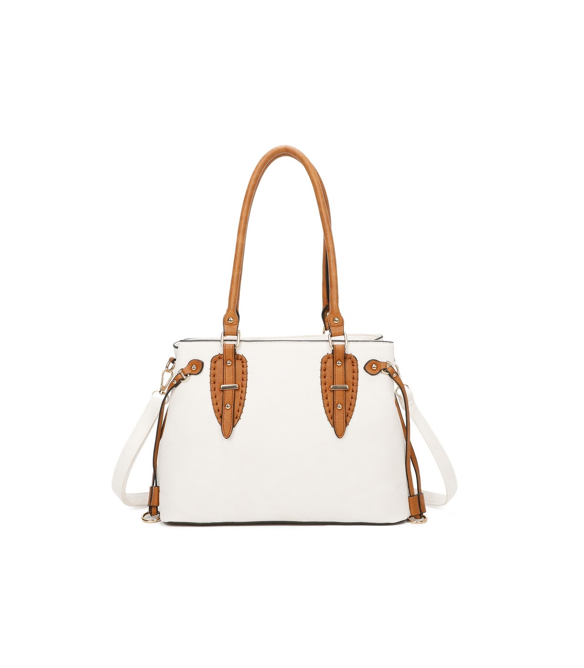 T11535 - Bolso de asa larga con bolsillo trasero con cremallera