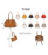 T11535 - Bolso de asa larga con bolsillo trasero con cremallera