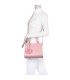 T11562 - Bolso bandolera con asas pequeñas y borla textura cuarteada