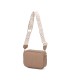 T11696 - Bolso con bandolera ancha de colores y doble compartimento interior