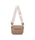 T11696 - Bolso con bandolera ancha de colores y doble compartimento interior