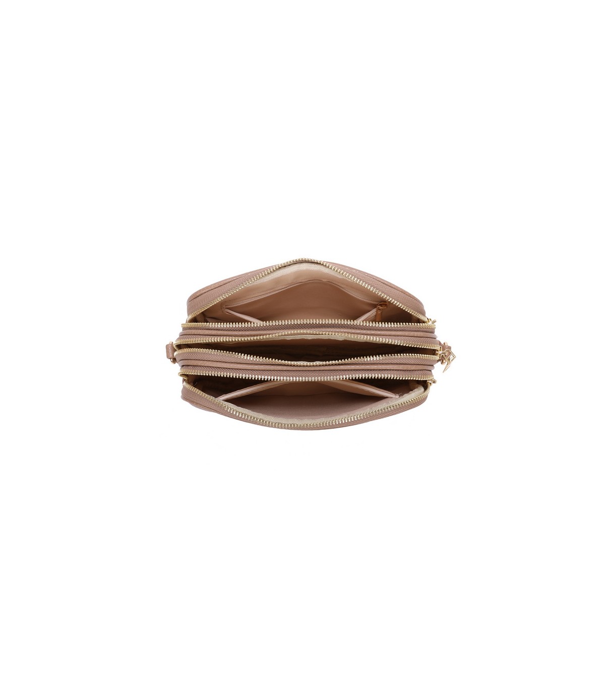 T11696 - Bolso con bandolera ancha de colores y doble compartimento interior