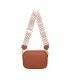 T11696 - Bolso con bandolera ancha de colores y doble compartimento interior