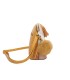 T10351 - Bolso bandolera con dos borlas y un pompón