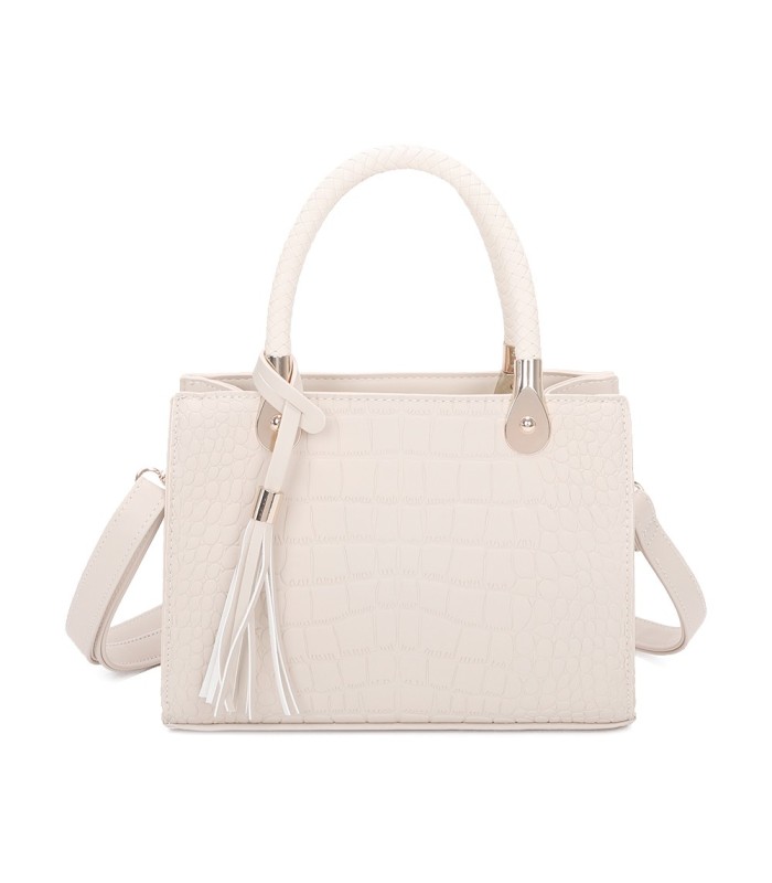 T11417 - Bolso bandolera para mujer con adorno de borla