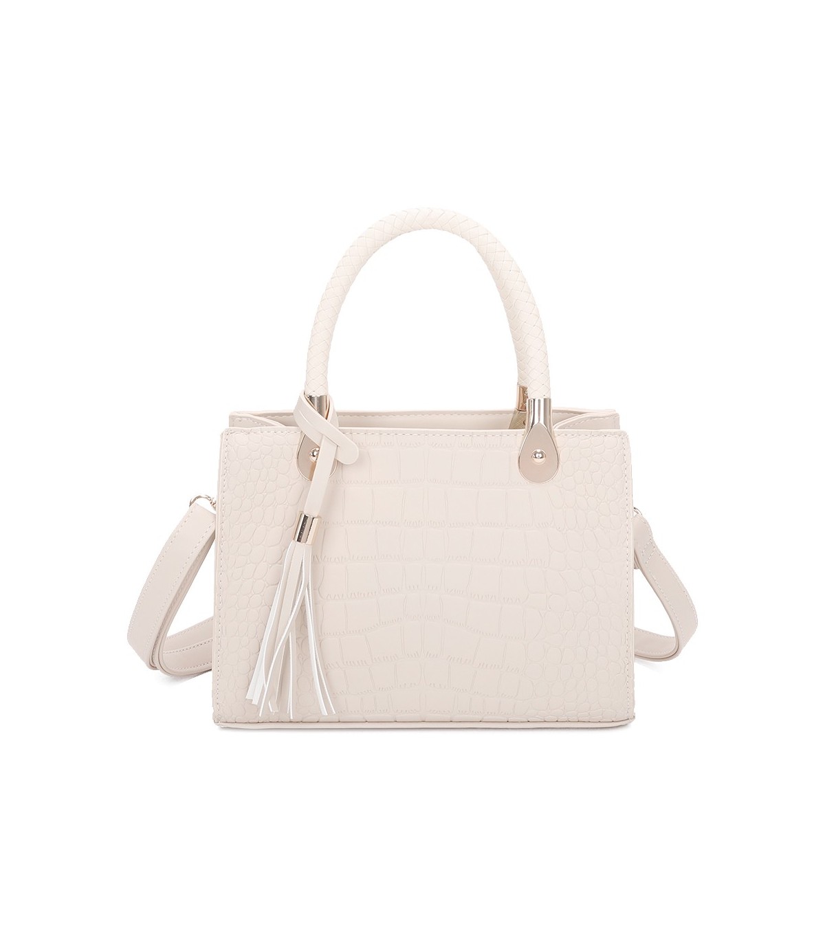 T11417 - Bolso bandolera para mujer con adorno de borla